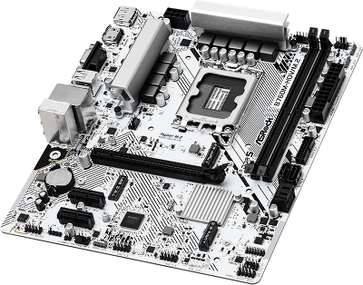 Материнская плата ASROCK B760M-HDV/M.2, LGA1700, B760, 2*DDR5, 4*SATA, 2*M.2, 3*USB 3.2, 2*USB 2.0, Type-C, 1*PCIx16, 2*PCIx1, 1*M.2 (Key E), HDMI+DP+D-Sub, mATX
