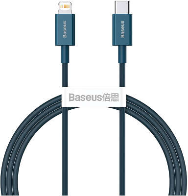 Кабель Baseus Superior 20W USB-C to Lightning, 1 м, Blue [CATLYS-A03]