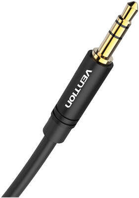 Кабель Vention аудио Jack 3,5 mm M/Jack 3,5 mm M угол 90 - 1,5м Черный
