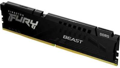 Модуль памяти Kingston 8GB DDR5 5200 DIMM FURY Beast Black EXPO Non-ECC, 1RX16 36-40-40 1.25V 288-pin 16Gbit