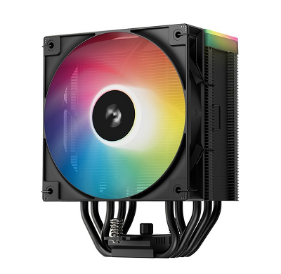 Кулер для процессора DEEPCOOL AG500 BK ARGB V2 LGA1700/1200/115X/AM5/AM4 (12шт/кор, TDP 240W, PWM, ARGB Fan 120mm, 5 тепл. трубок) RET