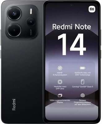 Смартфон Xiaomi Redmi Note 14 8/256 Midnight Black