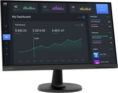 Монитор 24" Lenovo ThinkVision C24-40 VA FHD D-Sub, HDMI