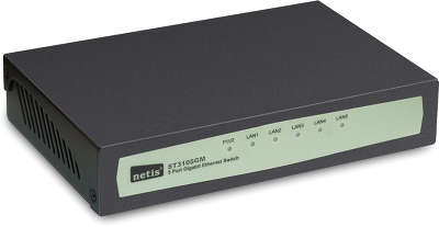 Коммутатор Netis ST3105GM неуправляемый 5x10/100/1000BASE-T