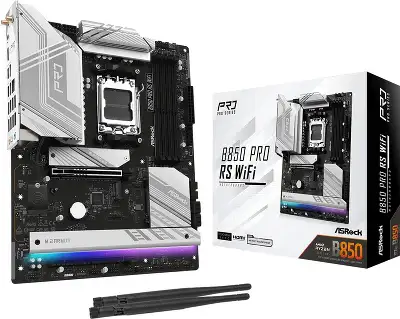 Материнская плата Asrock B850 PRO RS WIFI Socket AM5 AMD B850 4xDDR5 ATX AC`97 8ch(7.1) 2.5Gg RAID+HDMI