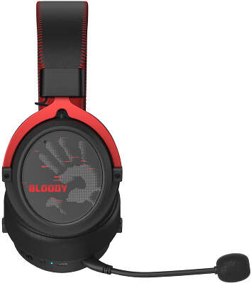 Наушники с микрофоном A4Tech Bloody MR590 Sports красный/черный 1.5м мониторные BT/Radio/3.5mm оголовье (MR590+ WIRED/SPORT RED)