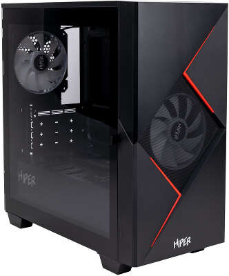 Корпус GameMax Cyclops BR, черный/красный, mATX, Без БП (Cyclops BR)