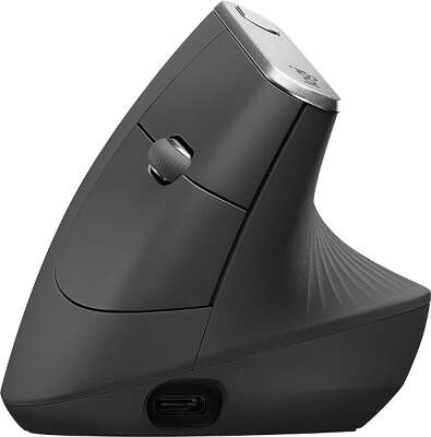 Мышь беспроводная Logitech MX Vertical Mouse Graphite (910-005448)