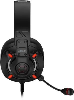 Наушники с микрофоном Acer Nitro OHW306 черный/красный 2.1м мониторные оголовье (ZL.HDSEE.00E)
