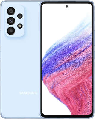Смартфон Samsung SM-A536 Galaxy A53 5G 256Гб Dual Sim LTE, голубой (SM-A536ELBHMEA)