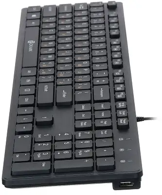 Клавиатура Оклик 520M2U черный/черный USB slim Multimedia