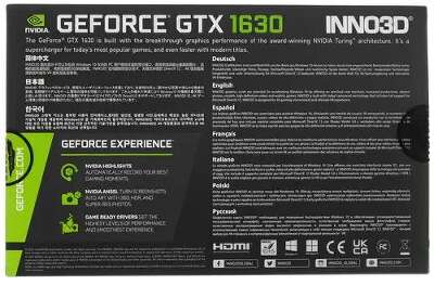 Видеокарта Inno3D NVIDIA nVidia GeForce GTX 1630 TWIN X2 OC 4Gb DDR6 PCI-E HDMI, 2DP