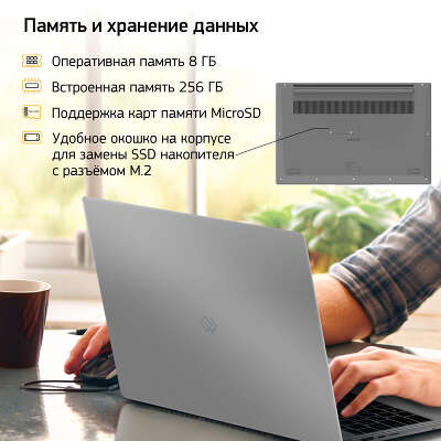 Ноутбук Digma EVE 15 C423 15.6" FHD IPS R 3 3200U/8/256 SSD/W11Pro