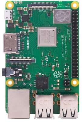 Одноплатный компьютер Raspberry Pi 3 Model B (RA432,E14 version) Retail,1GB RAM,QuadCore 1.2GHz Broadcom BCM2837 64bit CPU,WiFi,Bluetooth,40-pin extended GPIO,4xUSB 2.0,HDMI,USB-microB Power разъем (Support Raspbian and WIN10 IOT)(RASP1825) (710850) (8024