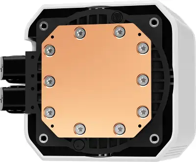 Система водяного охлаждения Deepcool Mystique 360 ARGB Soc-AM5/AM4/1200/1700/1851 белый 4-pin 38.71dB Al LCD 1847gr Ret (R-LX360-WHDSNMCP-G-1)