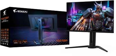 Монитор 27" Gigabyte AORUS FO27Q5P EK Black (QD-OLED, 2560×1440, 500Hz, 300 cd/m, 1,5M:1, 2xHDMI 2.1, DP 2.1 UHBR20, 1x MiniDP 2.1 UHBR20, DP 1.4 (HBR3) выход 3xUSB 3.2, USB Type-C)