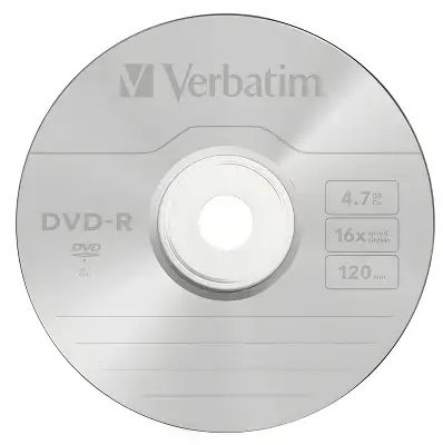 Диск DVD-R Verbatim 4.7Gb 16x bulk (10шт) (43729)