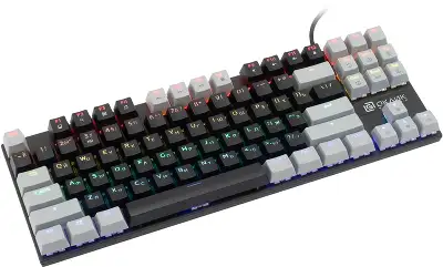 Клавиатура Оклик K600X механическая черный/серый USB Multimedia for gamer LED кабель 1.8м