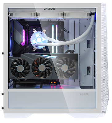 корпус ZALMAN Z9 ICEBERG, EATX, WHITE, WINDOW, 4x3.5