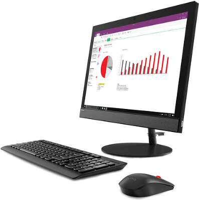 Моноблок Lenovo V130-20IGM 19.5" 1440x900 J4005/4/500/Multi/WF/BT/Cam/Kb+Mouse/W10,черный