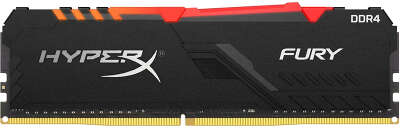 Модуль памяти DDR4 DIMM 8Gb DDR3733 Kingston HyperX Fury RGB (HX437C19FB3A/8)