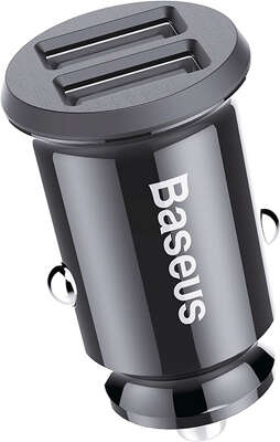 Автомобильное ЗУ Baseus Grain Car Charger 2xUSB 15W, Black [CCALL-ML01]