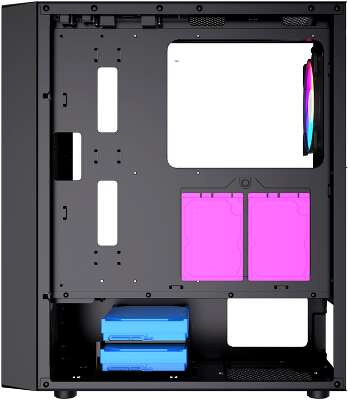 Корпус PowerCase Mistral Evo, черный, ATX, Без БП (CMIEB-F4S)