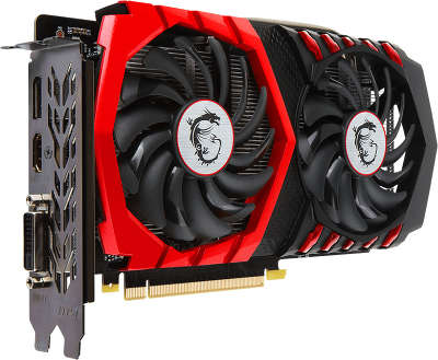 Видеокарта PCI-E NVIDIA GeForce GTX 1050TI 4096MB GDDR5 MSI [GTX 1050 TI GAMING 4G]