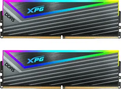 Память DDR5 2x16GB 6000MHz A-Data AX5U6000C3016G-DCCARGY XPG Caster RGB RTL Gaming PC5-48000 CL30 DIMM ECC 288-pin 1.35В kit single rank с радиатором Ret