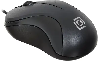 Мышь Оклик 115S черный оптическая 1200dpi USB для ноутбука 3but (711636)