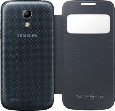 Чехол - книжка Samsung S-View для GT-I9192 Galaxy S4 mini, Black (EF-CI919BBEGRU)
