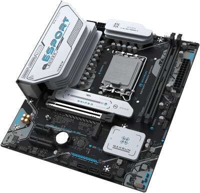 Материнская плата Maxsun MS-eSport B860M SNIPER WIFI B860, LGA1851, 2*DDR5, 1*PCIEx16, 1*PCIEx4, 1*PCIEx1, 2*M.2, 4*USB3.2Gen2, 2*USB3.2Gen1, 6*USB2.0, 3*SATA3.0, 2.5G, Type-C(DP), DP, HDMI, M-ATX, RTL