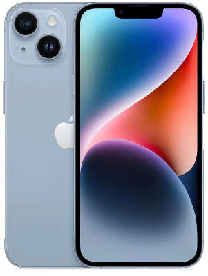 Смартфон Apple A2884 iPhone 14 128Gb 6Gb голубой моноблок 3G 4G 2Sim 6.1" 1170x2532 iOS 16 12Mpix 802.11 a/b/g/n/ac/ax NFC GPS GSM900/1800 GSM1900 Protect