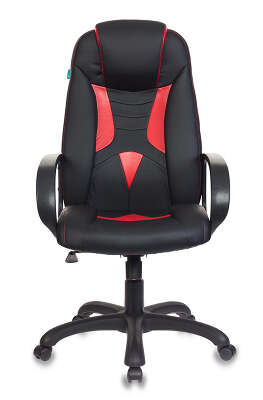 Кресло игровое Бюрократ VIKING-8/BL+RED черный/красный искусственная кожа