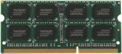 Память DDR3 4Gb 1333MHz Patriot PSD34G13332S RTL PC3-10600 CL9 SO-DIMM 204-pin 1.5В dual rank Ret