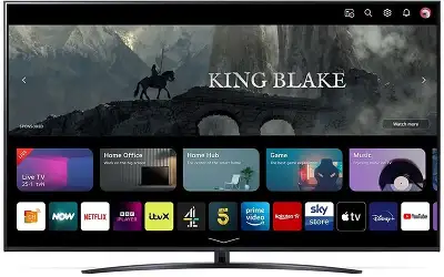 Телевизор LED LG 75" 75UR81006LJ.ARUB черный 4K Ultra HD 50Hz DVB-T DVB-T2 DVB-C DVB-S DVB-S2 USB WiFi Smart TV