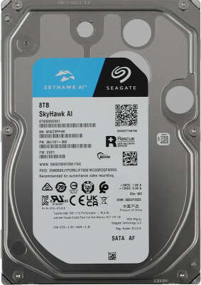 Жесткий диск Seagate SATA-III 8Tb SkyHawk (7200rpm) 256Mb 3.5" (ST8000VE001)