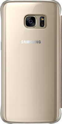 Чехол-книжка Samsung для Samsung Galaxy S7 Clear View Cover, золотистый (EF-ZG930CFEGRU)