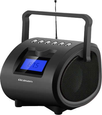 Аудиомагнитола Rolsen RBM412BL черный 6Вт/MP3/FM(an)/USB/SD/microSD