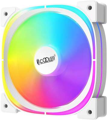 Вентилятор PCCooler EF120 ARGB W 120x120x25мм (4pin PWM + 3pin ARGB, 600-1500 об/мин) Retail