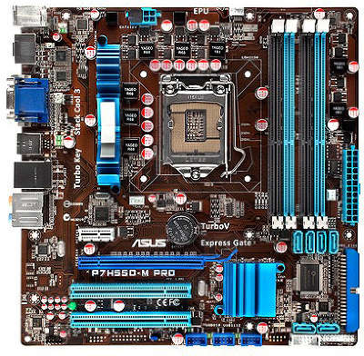Мат. плата P7 Asus P7H55D-M Pro