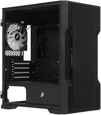Корпус 1STPLAYER TRILOBITE T3-G, черный, mATX, Без БП (T3-G-BK-4F1)