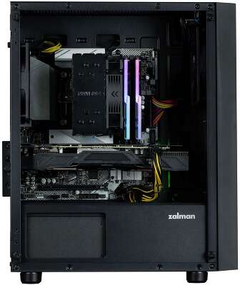 Корпус для ПК Zalman T3 PLUS mATX Mini Tower PC Case, Black fan x2