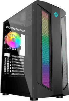 Корпус GMNG OGC-G130 черный без БП E-ATX 5x120mm 2xUSB2.0 1xUSB3.0 audio bott PSU