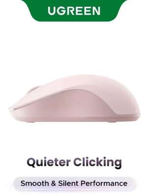 Мышь беспроводная Ugreen UGREEN M331 (65625) Multi-mode Wireless Mouse BT&GHz. Цвет: розовый