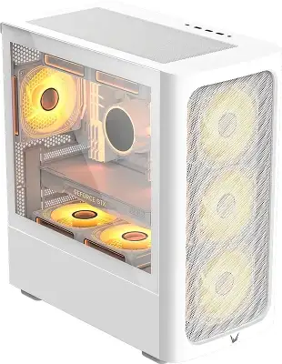 Корпус Formula Air Mesh G3 белый без БП mATX 7x120mm 5x140mm 2xUSB2.0 1xUSB3.0 audio bott PSU