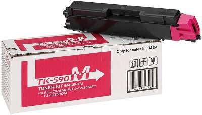 Тонер-картридж TK-590M 5 000 стр. Magenta для FS-C2026MFP/C2126MFP/C2526MFP/C2626MFP/C5250DN, P6026CDN/P6526CDN