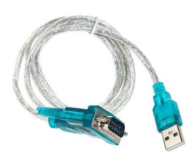 Кабель-переходник USB Am -> RS-232 DB9M, винты ( добавляет в систему  COM порт) Aopen/Qust