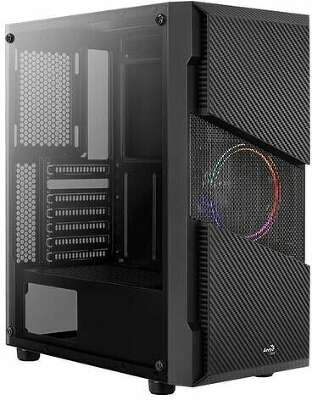 Корпус AeroCool Menace Saturn FRGB, черный, ATX, Без БП (MENACE FRGB-G-BK-V1)