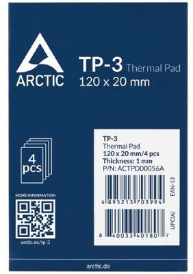 Thermal pad  120x20mm, 1.0mm - 4 Pack TP-3 ACTPD00056A